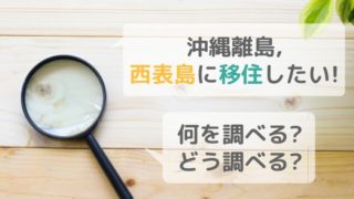沖縄離島西表島への移住下調べ