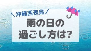 西表島の雨の日の過ごし方