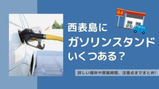 西表島のガソリンスタンド