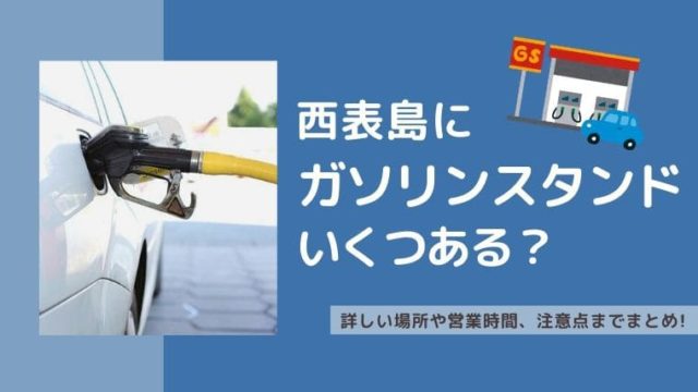 西表島のガソリンスタンド