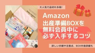 出産準備BOX品切れを必ず無料でもらう